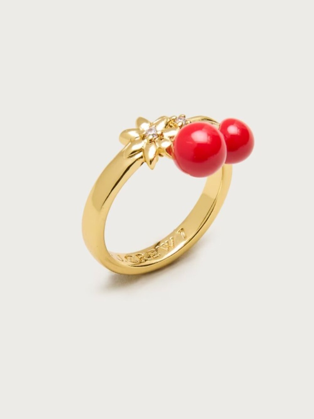 J.Crew Cherry Charm Ring NEW